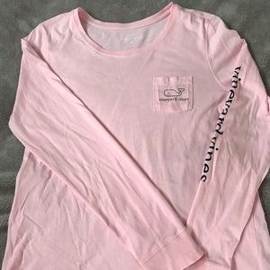 Women’s Pink Vineyard Vines Long Sleeve in Medium